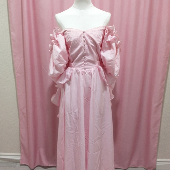 Vintage 1960s Pink Princess Dress - Picture 2 of 13